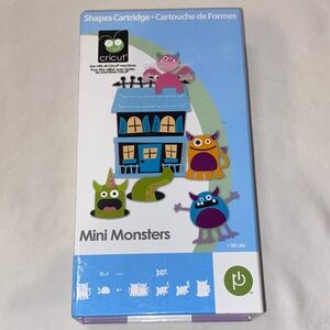 Cricut Mini Monsters shapes cartridge preowned 2010